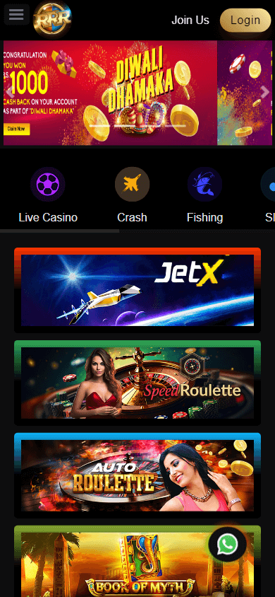 RRR Casino Mobile screenshot